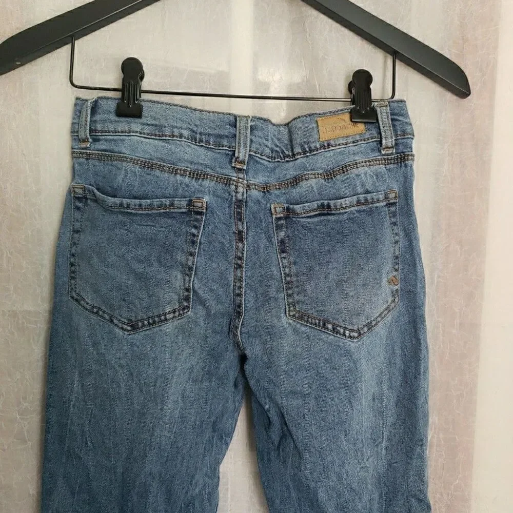 Girls Youth Blue Jeans Distressed Ripped Frayed Jordache Skinny Size 12 25/23